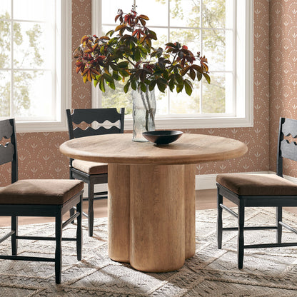 Tori 48 Inch Round Indoor and Outdoor Dining Table