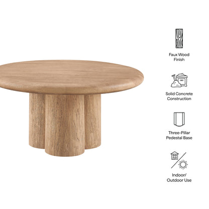 Tori 31 Inch Round Indoor and Outdoor Coffee Table