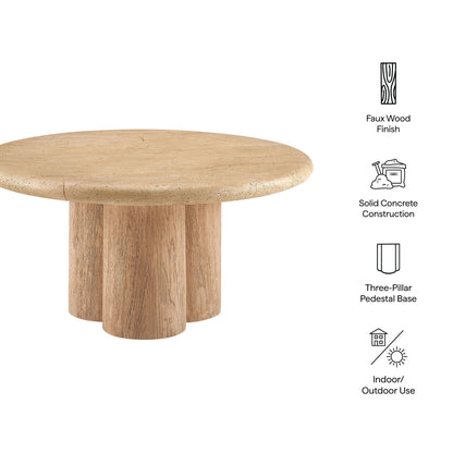 Tori 31 Inch Round Indoor and Outdoor Coffee Table