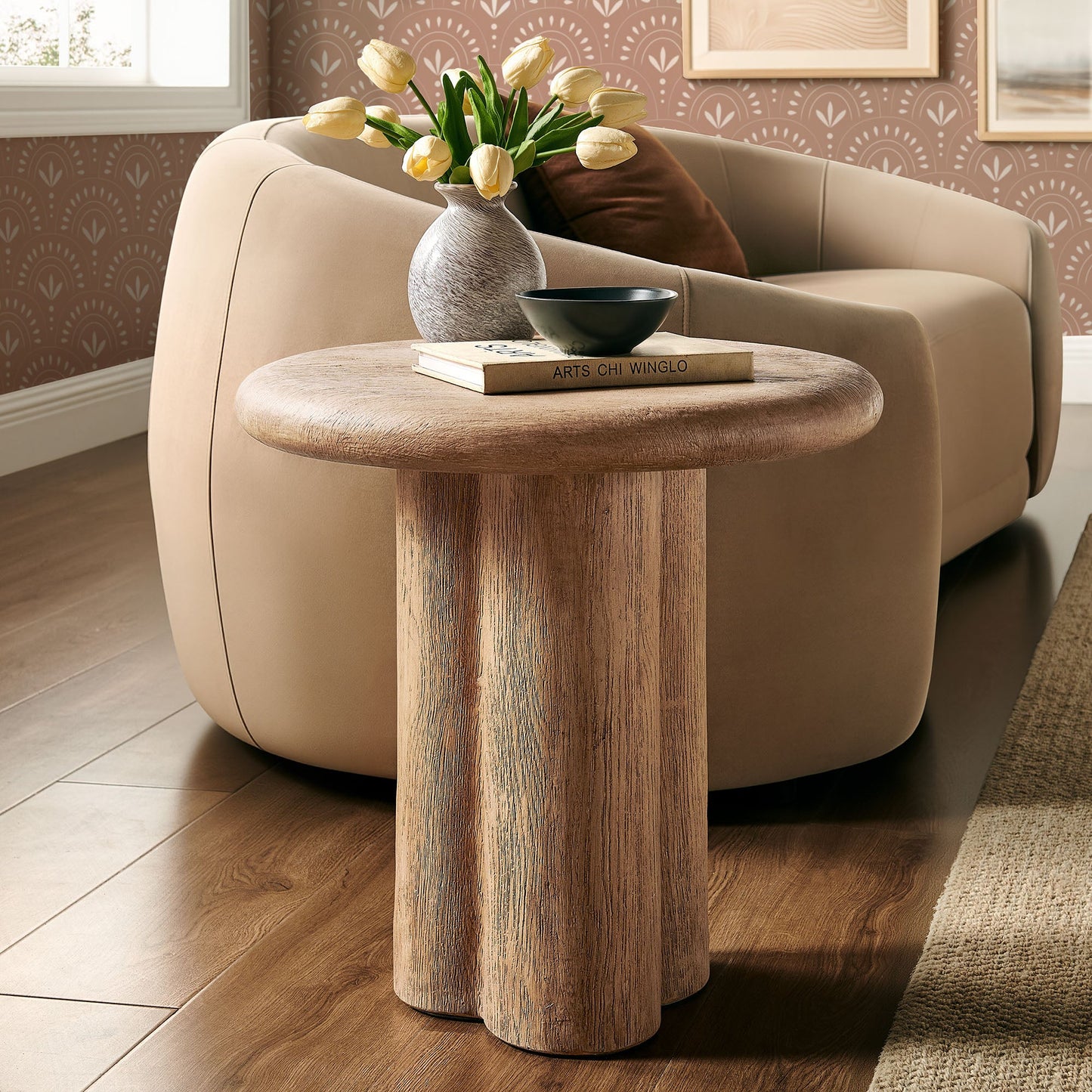Tori 20 Inch Round Indoor and Outdoor Side Table