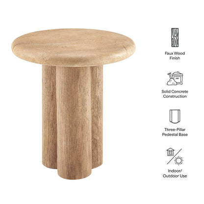 Tori 20 Inch Round Indoor and Outdoor Side Table