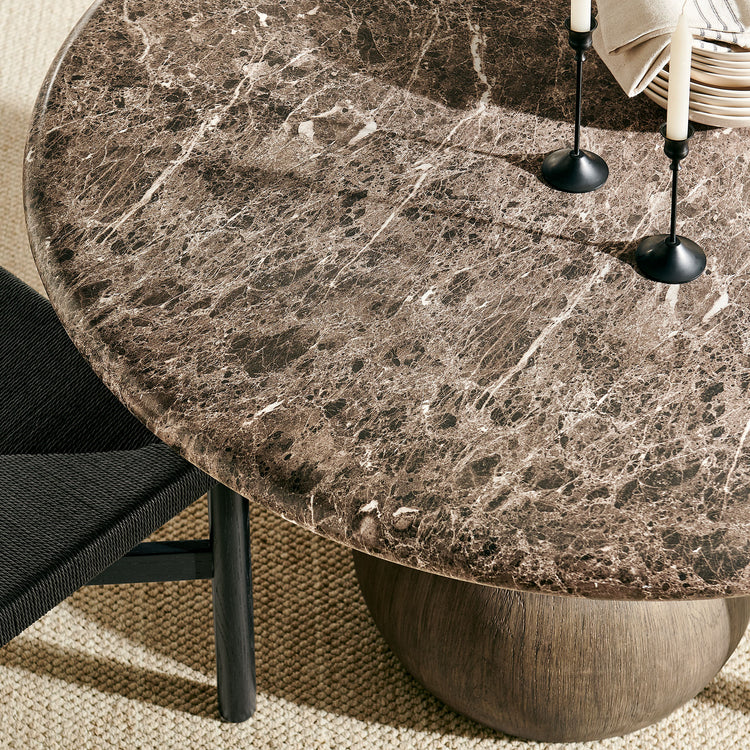 Pietra Indoor Outdoor Round Dining Table - Default Title
