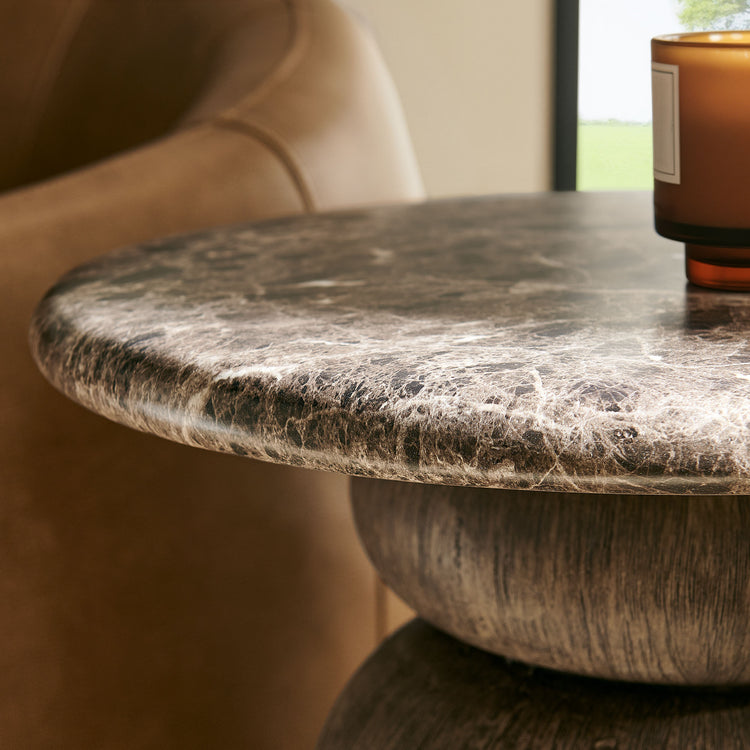 Pietra Indoor Outdoor Round Side Table - Default Title