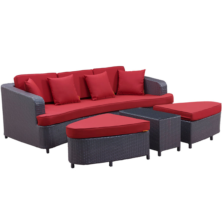 Monterey 4 Piece Outdoor Patio Sofa Set - Default Title