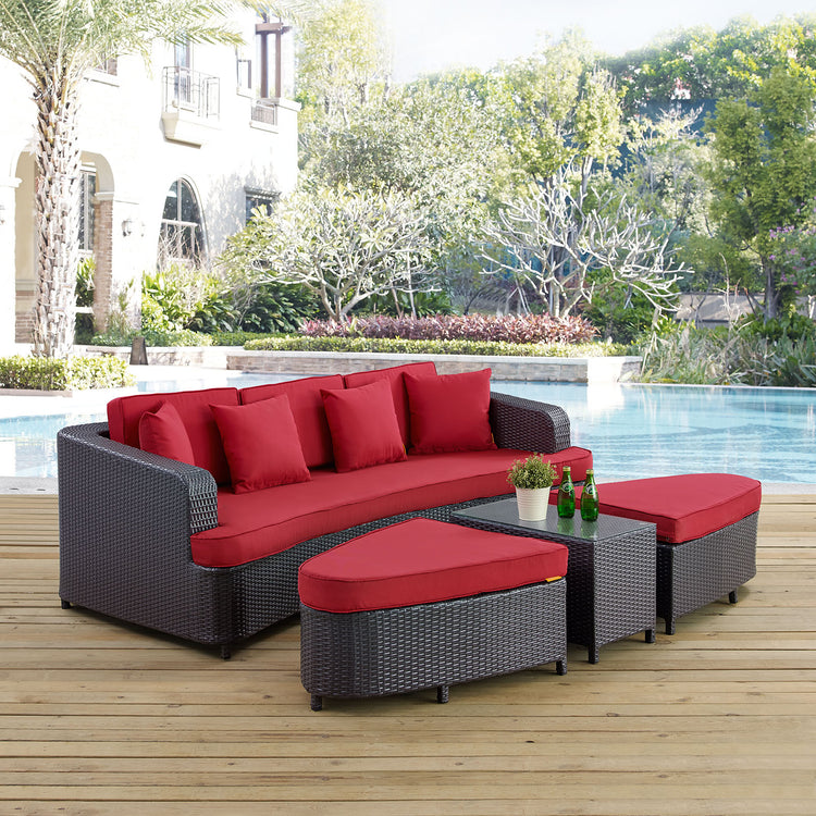 Monterey 4 Piece Outdoor Patio Sofa Set - Default Title