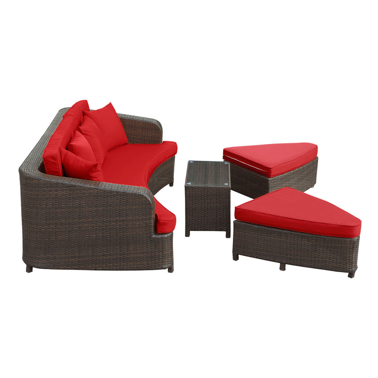 Monterey 4 Piece Outdoor Patio Sofa Set - Default Title