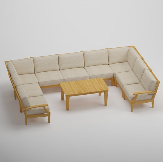 10A Mila – U Sectional 10pc San Diego | Jr's Patio