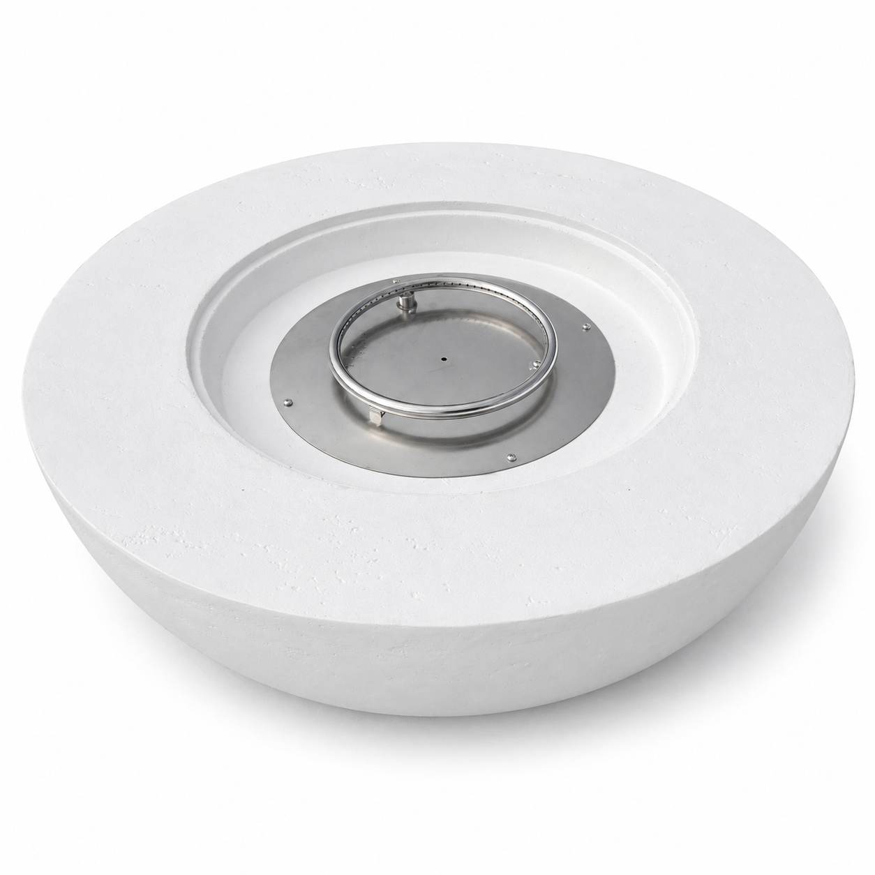 JRC42 Round White 90k BTU JRC Concrete Fire Pit | Jr's Patio San Diego