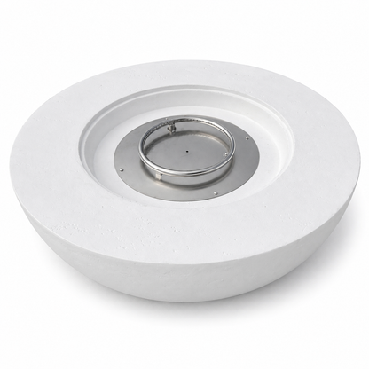 JRC42 Round White 90k BTU JRC Concrete Fire Pit | Jr's Patio San Diego