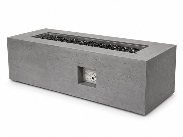 Concrete Outdoor Fire Pit 60 Inch Gray 90,000 BTU | Jr's Patio