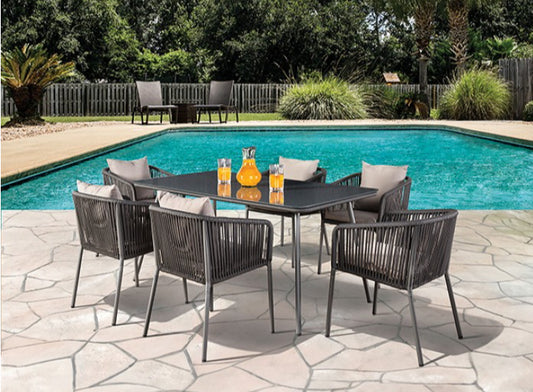 Furniture of America Tushari Outdoor Patio Dining Set