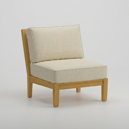 Mila Armless Sectional - Canvas Canvas - Jrs Patio San Diego