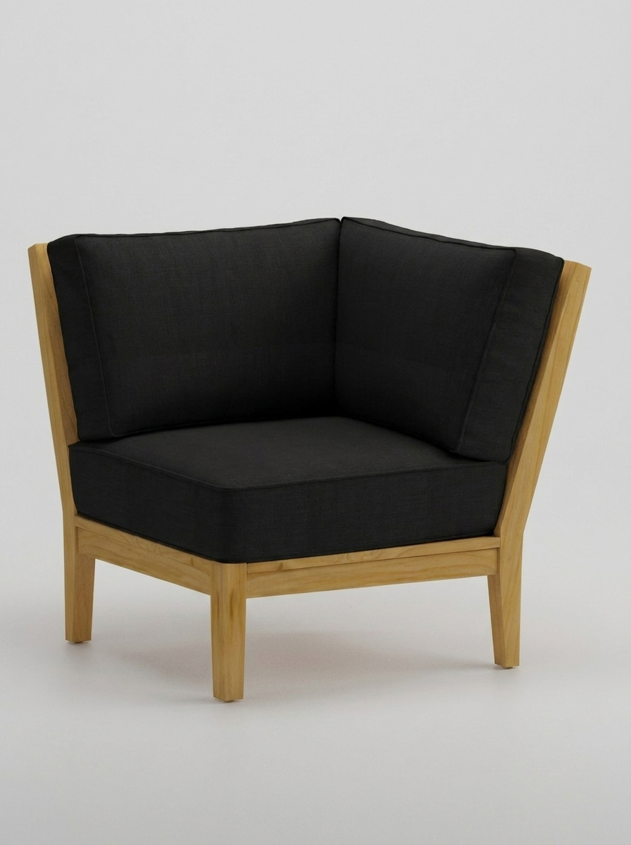 Mila Corner Sectional - Canvas Black - Jrs Patio San Diego