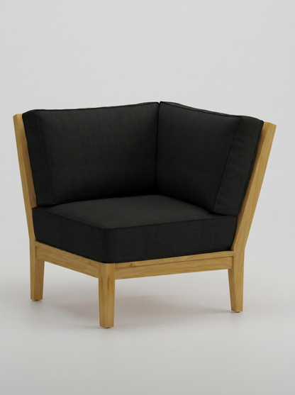 Mila Corner Sectional - Canvas Black - Jrs Patio San Diego