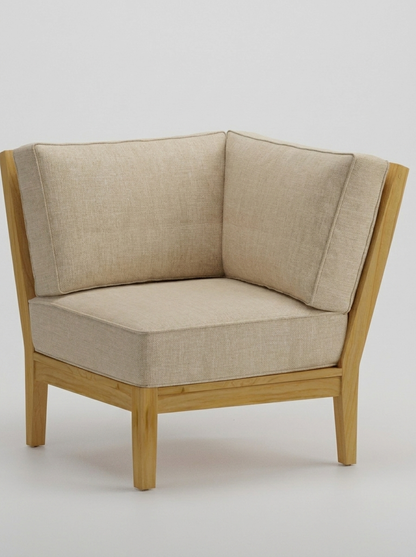 Mila Corner Sectional - Canvas Flax - Jrs Patio San Diego