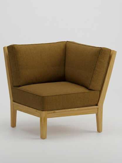 Mila Corner Sectional - Canvas Teak - Jrs Patio San Diego