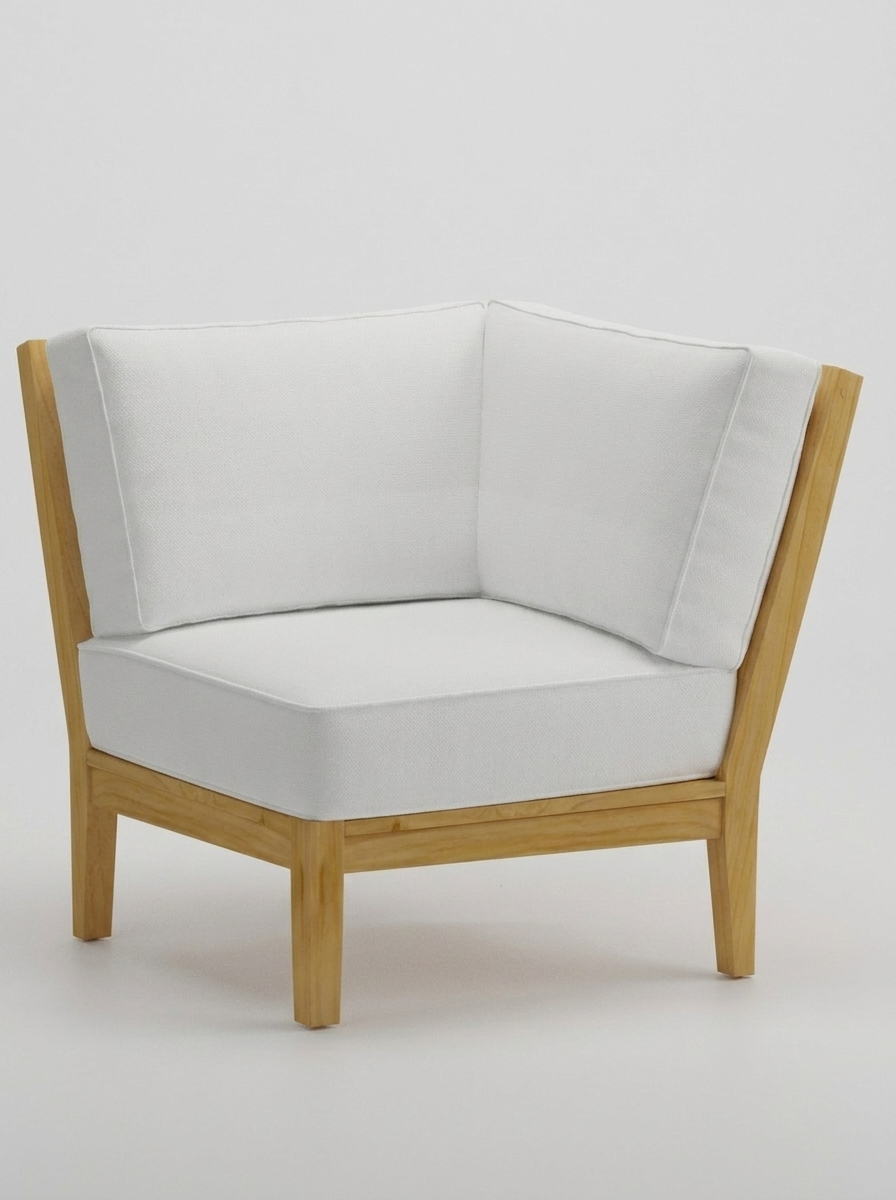Mila Corner Sectional - Olefin White - Jrs Patio San Diego