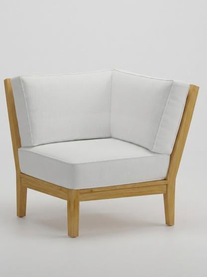 Mila Corner Sectional - Olefin White - Jrs Patio San Diego