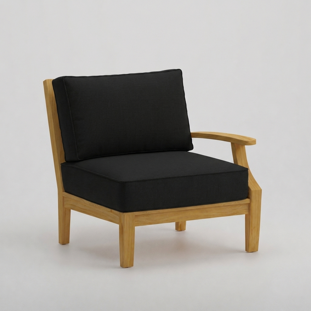 Mila Left-Arm Sectional - Canvas Black - Jrs Patio San Diego