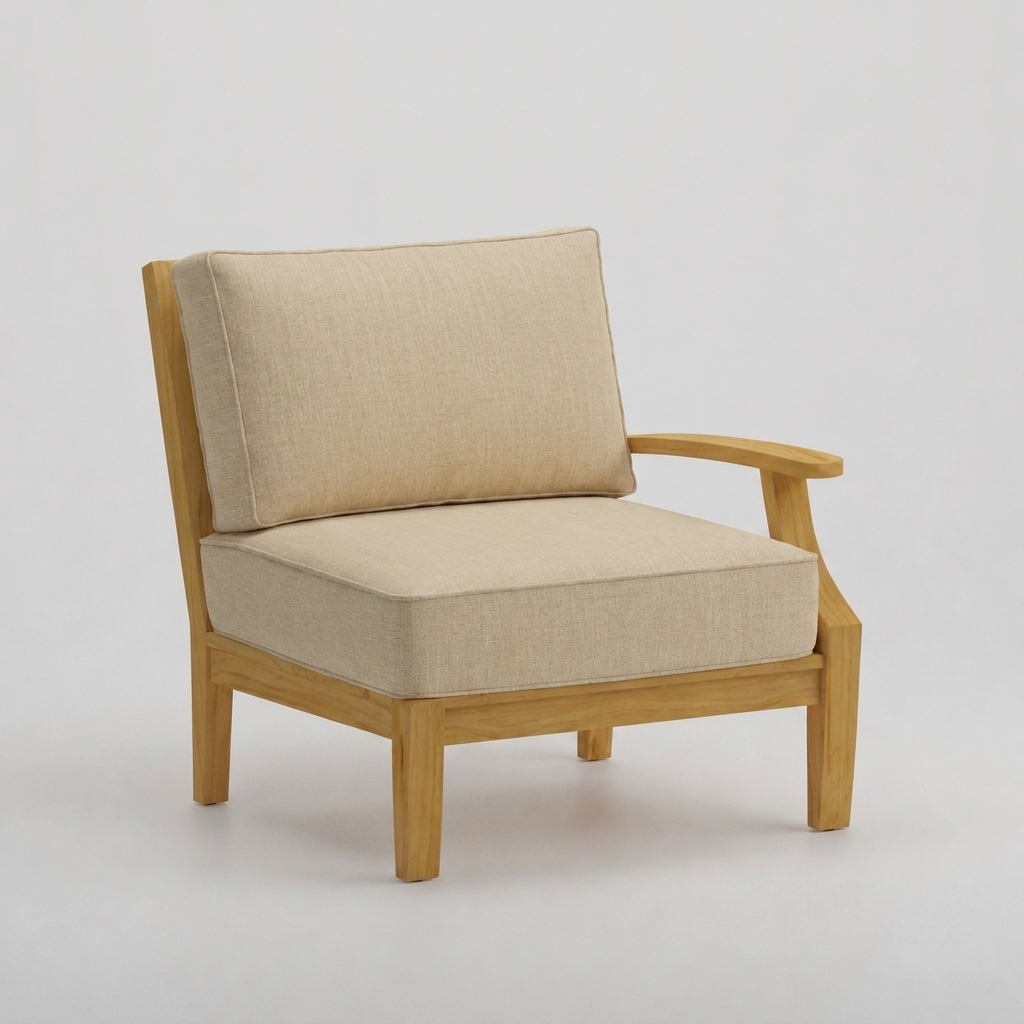 Mila Left-Arm Sectional - Canvas Flax - Jrs Patio San Diego