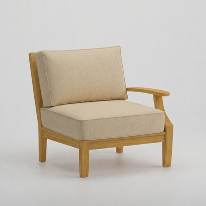 Mila Left-Arm Sectional - Canvas Flax - Jrs Patio San Diego