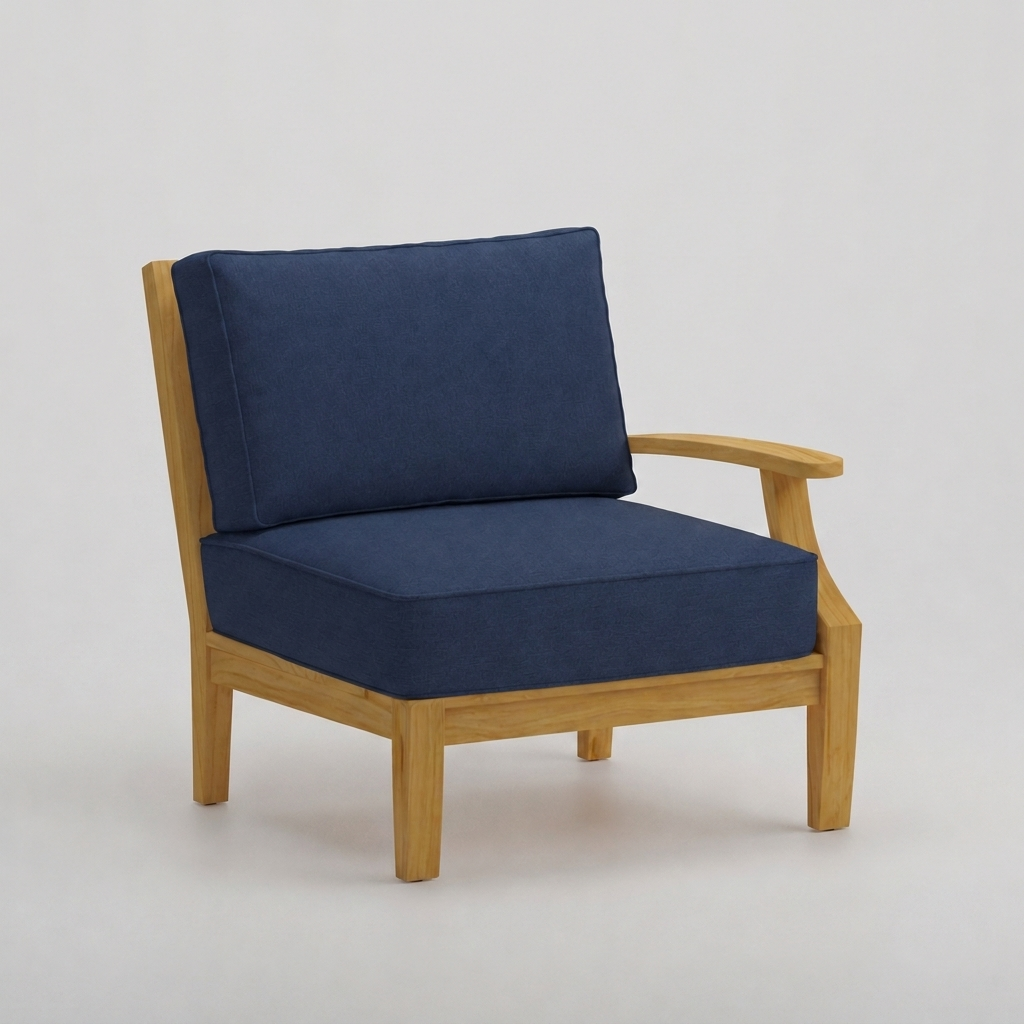 Mila Left-Arm Sectional - Canvas Navy - Jrs Patio San Diego