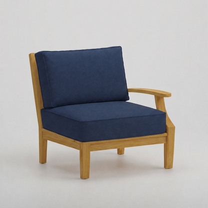 Mila Left-Arm Sectional - Canvas Navy - Jrs Patio San Diego