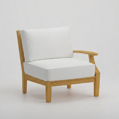 Mila Left-Arm Sectional - Olefin White - Jrs Patio San Diego