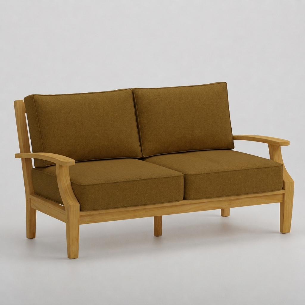 Mila Loveseat - Canvas Teak - Jrs Patio San Diego