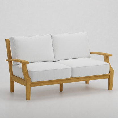 Mila Loveseat - Olefin White - Jrs Patio San Diego