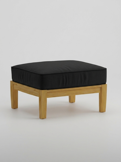 Mila Ottoman - Canvas Black - Jrs Patio San Diego