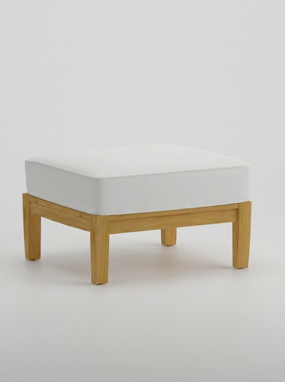 Mila Ottoman - Olefin White - Jrs Patio San Diego