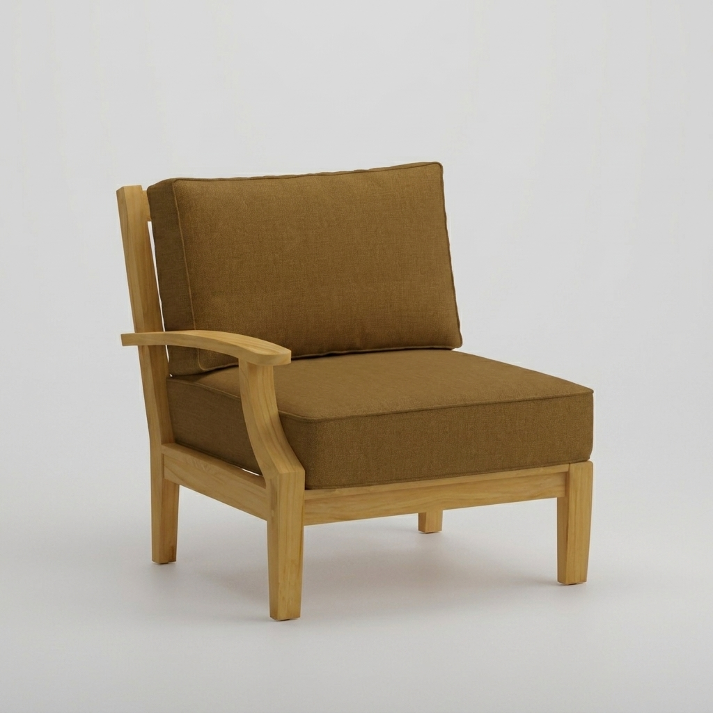 Mila Right-Arm Sectional - Canvas Teak - Jrs Patio San Diego