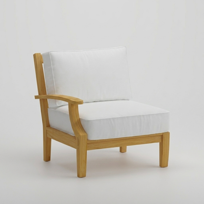 Mila Right-Arm Sectional - Olefin White - Jrs Patio San Diego