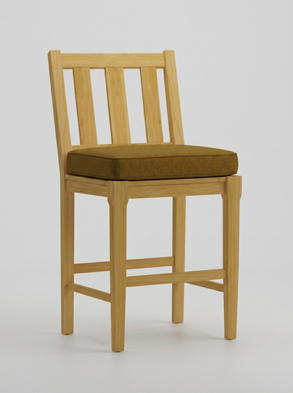 Mila Teak Bar Stool - Canvas Teak - Jrs Patio San Diego