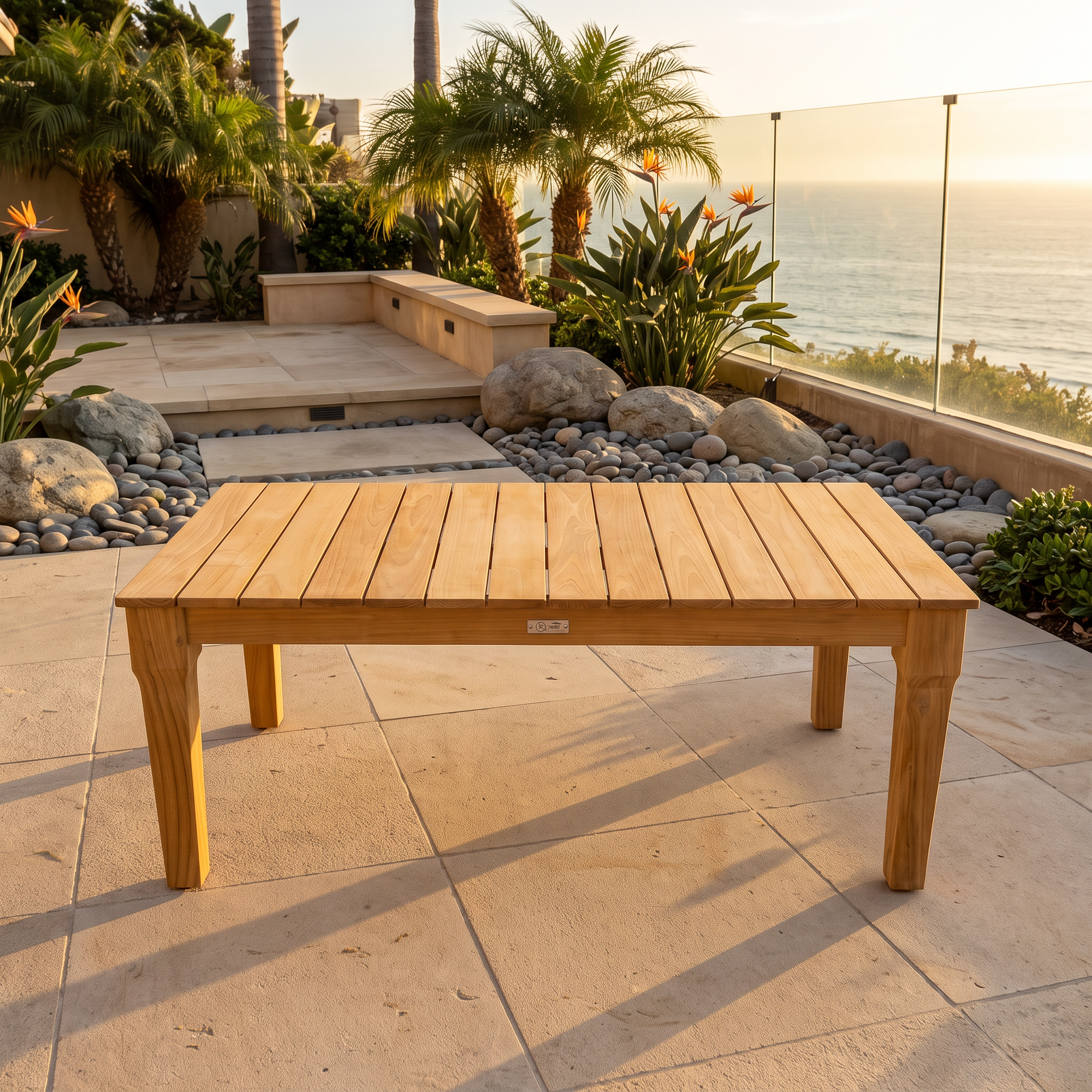 Mila Teak Coffee Table lifestyle
