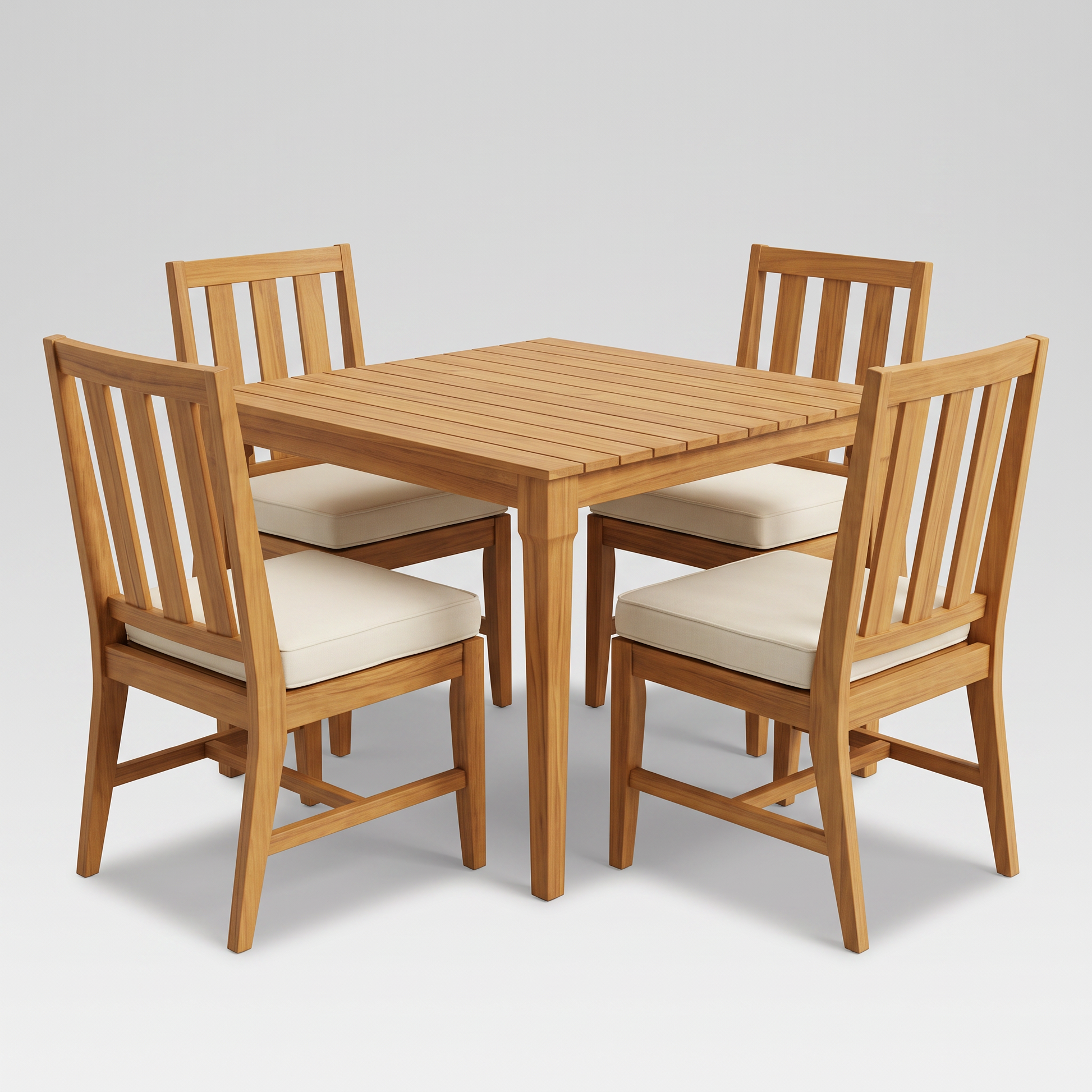 Mila Teak Dining Set 5 Piece