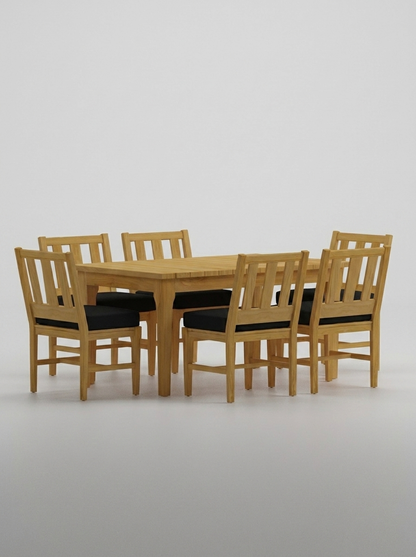 Mila Teak Dining Set – 7 Piece