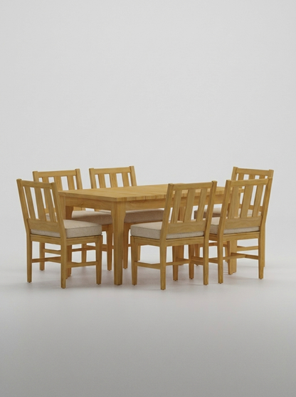 Mila Teak Dining Set – 7 Piece