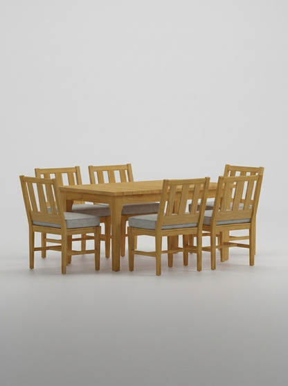 Mila Teak Dining Set – 7 Piece