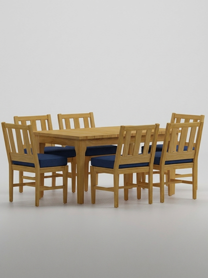 Mila Teak Dining Set – 7 Piece