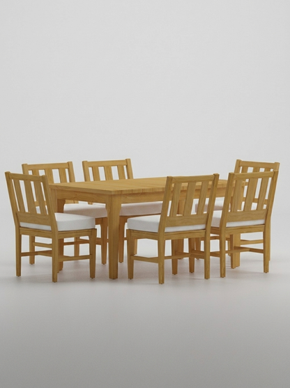 Mila Teak Dining Set – 7 Piece