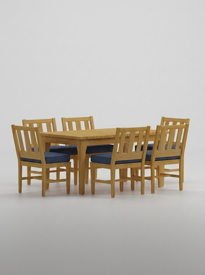 Mila Teak Dining Set – 7 Piece