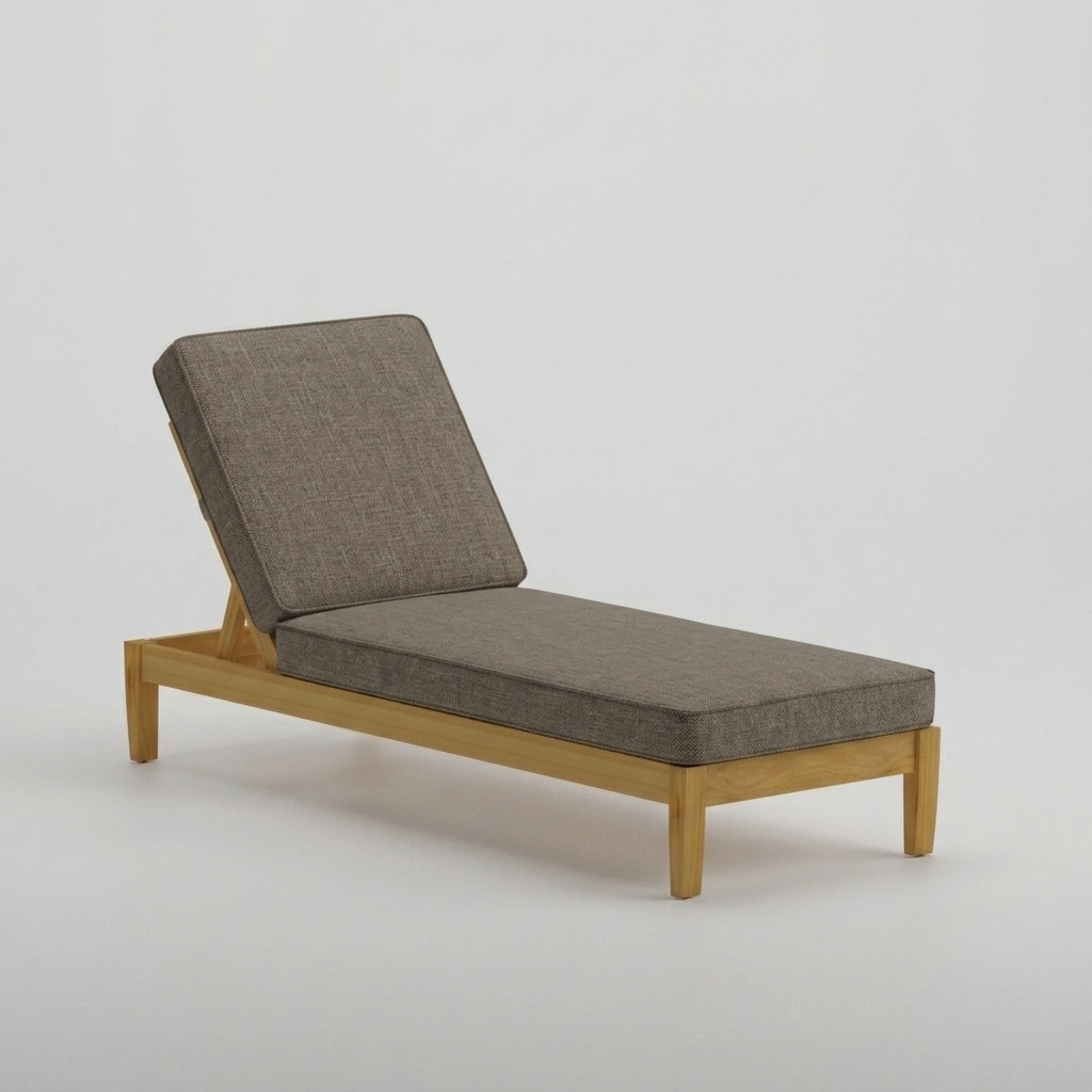Mila Teak Lounger Cast Shale - Jrs Patio San Diego