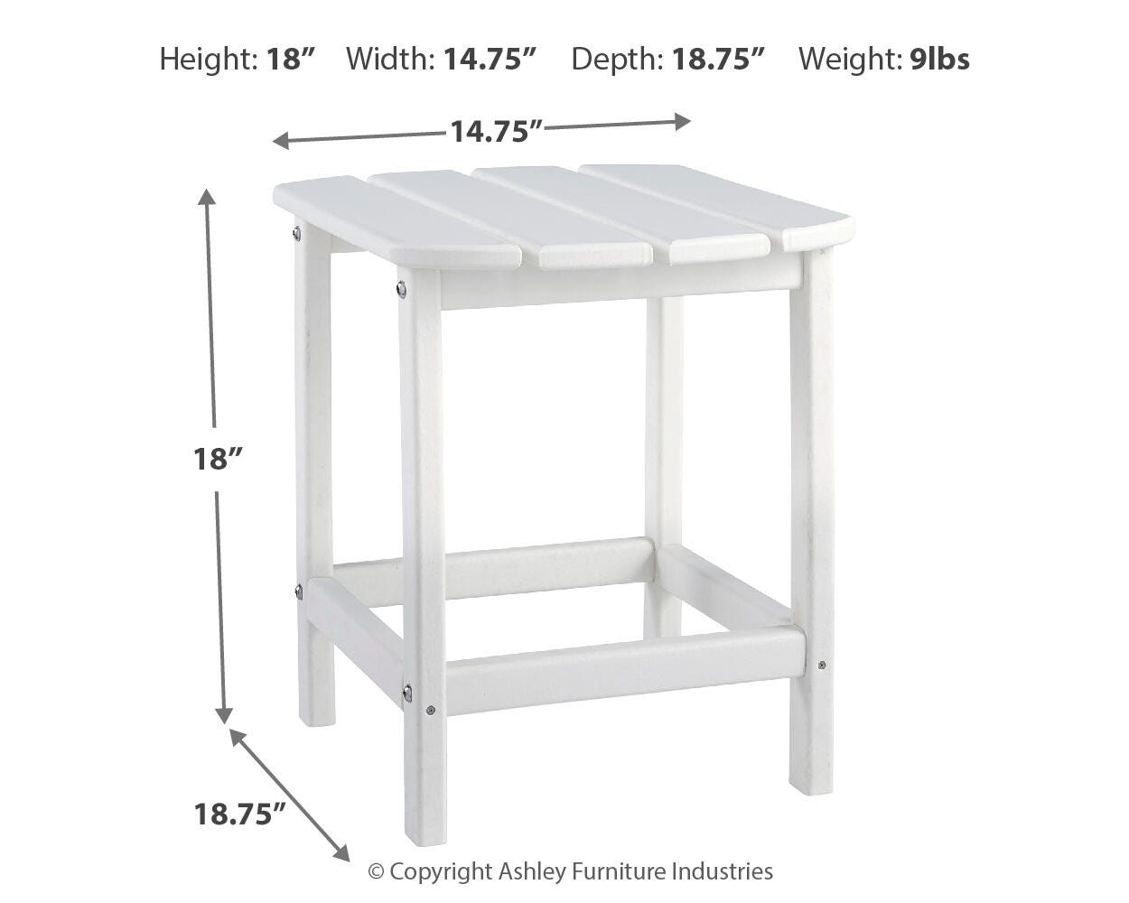 Sundown Treasure Rectangular End Table