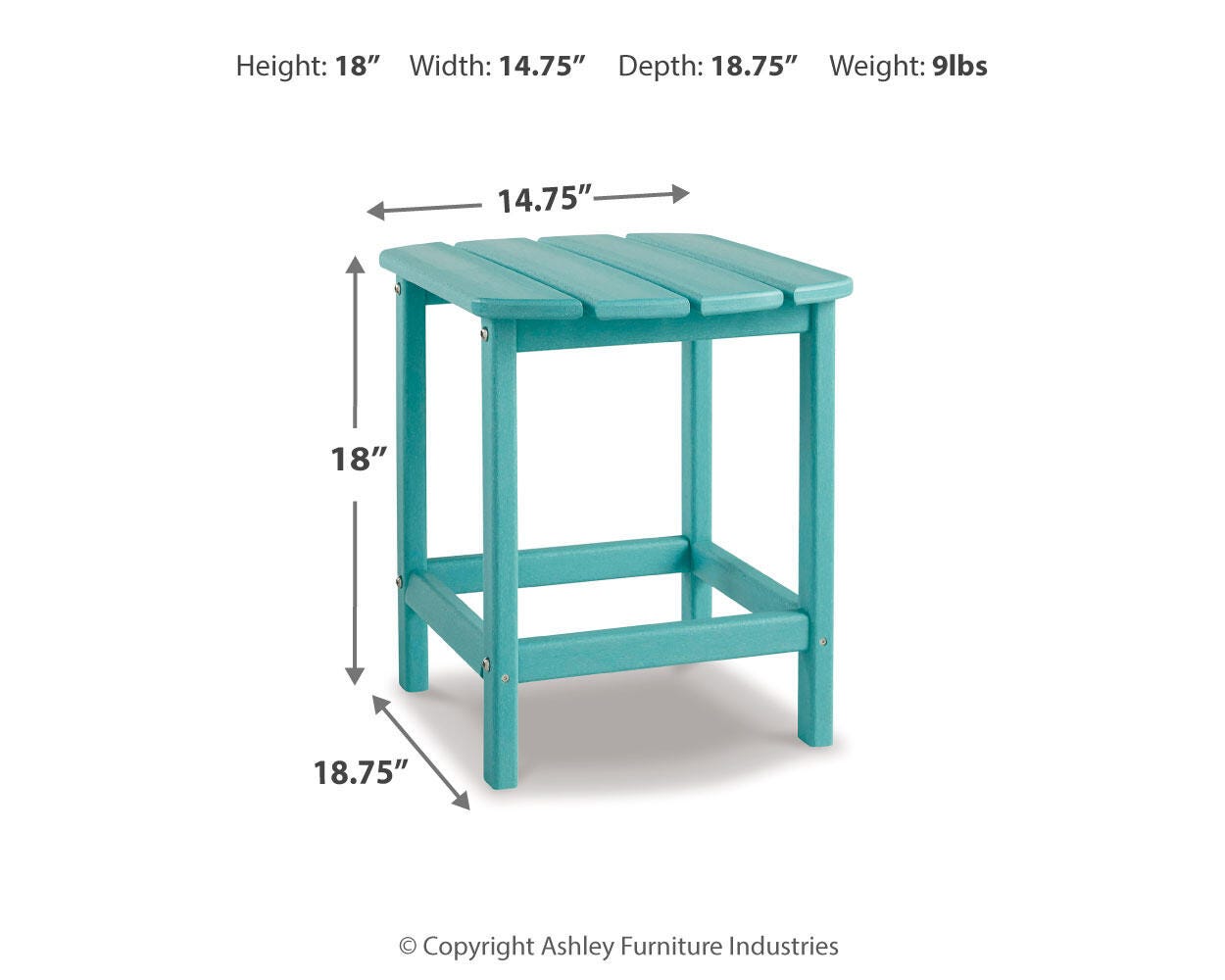 Sundown Treasure Rectangular End Table