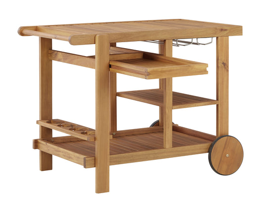 Outdoor Serving Bar Cart