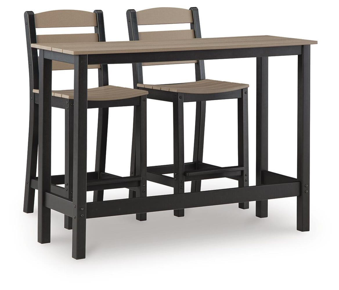 Shoreline Beach Counter Table Set (3/CN)