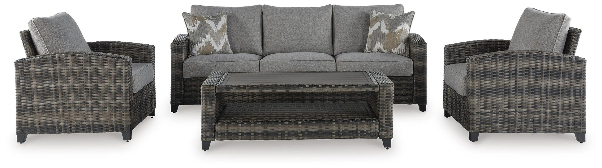 Oasis Court Sofa/Chairs/Table Set (4/CN)