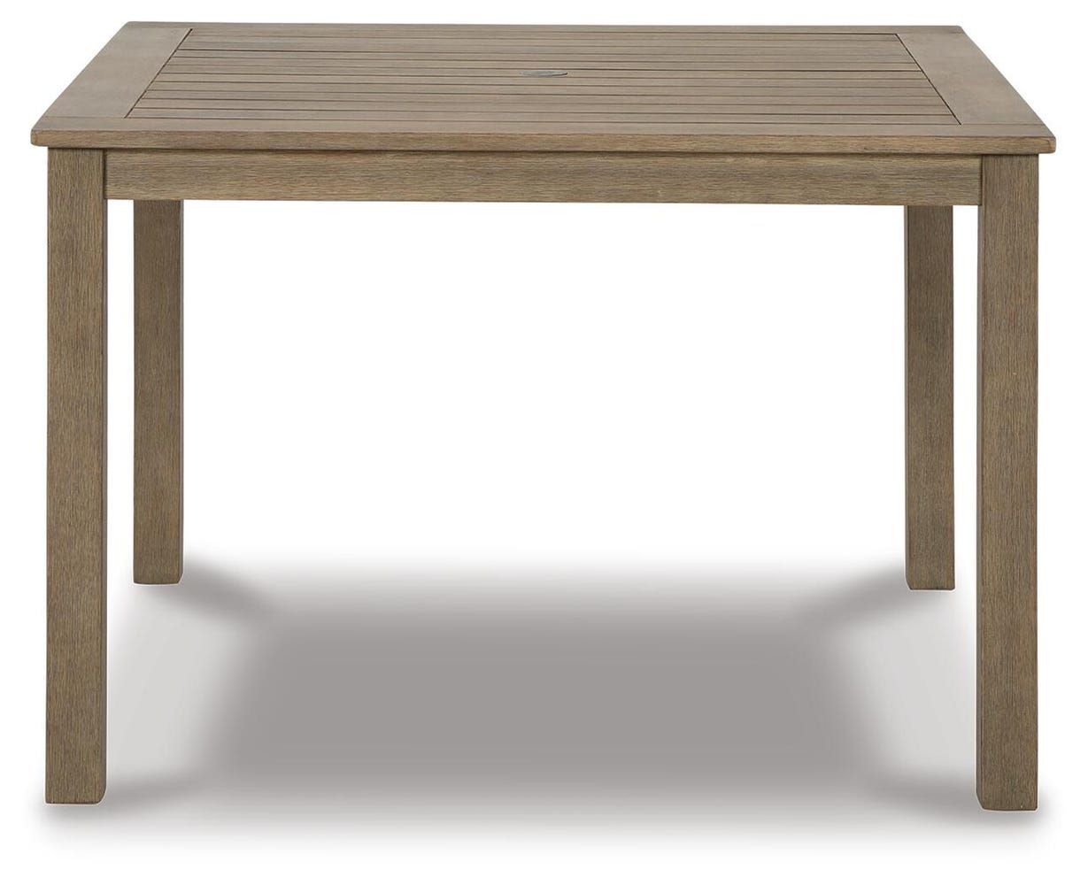Aria Plains Square Dining Table w/UMB OPT